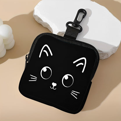 Floral Black Cat Hanging Zero-Hands-Free Waist/Belt/Bag Clip Organizer for Snacks,Earphones,Keys & Daily Essentials|Gifts for Cat LoversAB-001 - Image 10