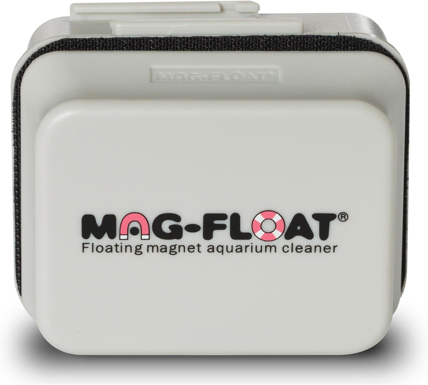 Mag-Float glass aquarium cleaner floating safely at the top of the water surface