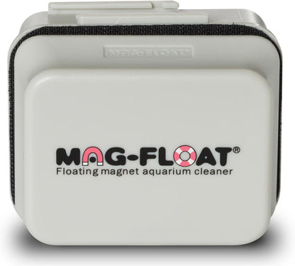 Mag-Float glass aquarium cleaner floating safely at the top of the water surface