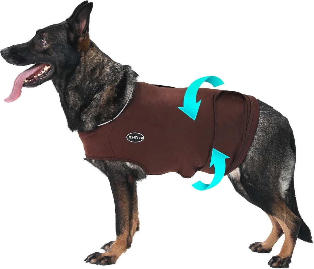 Meifsou dog anxiety vest packaging and design