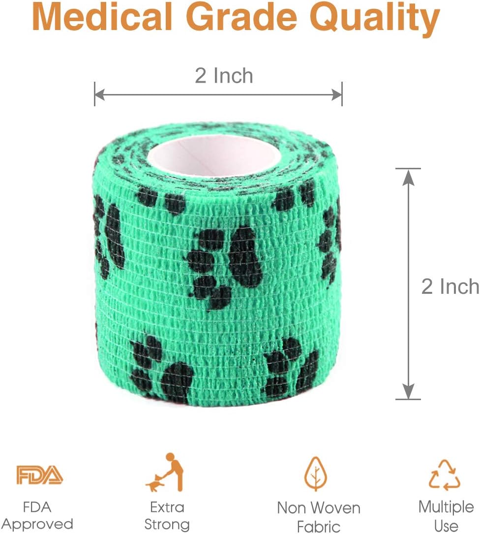 Person using Aupcon vet wrap for ankle sprain support