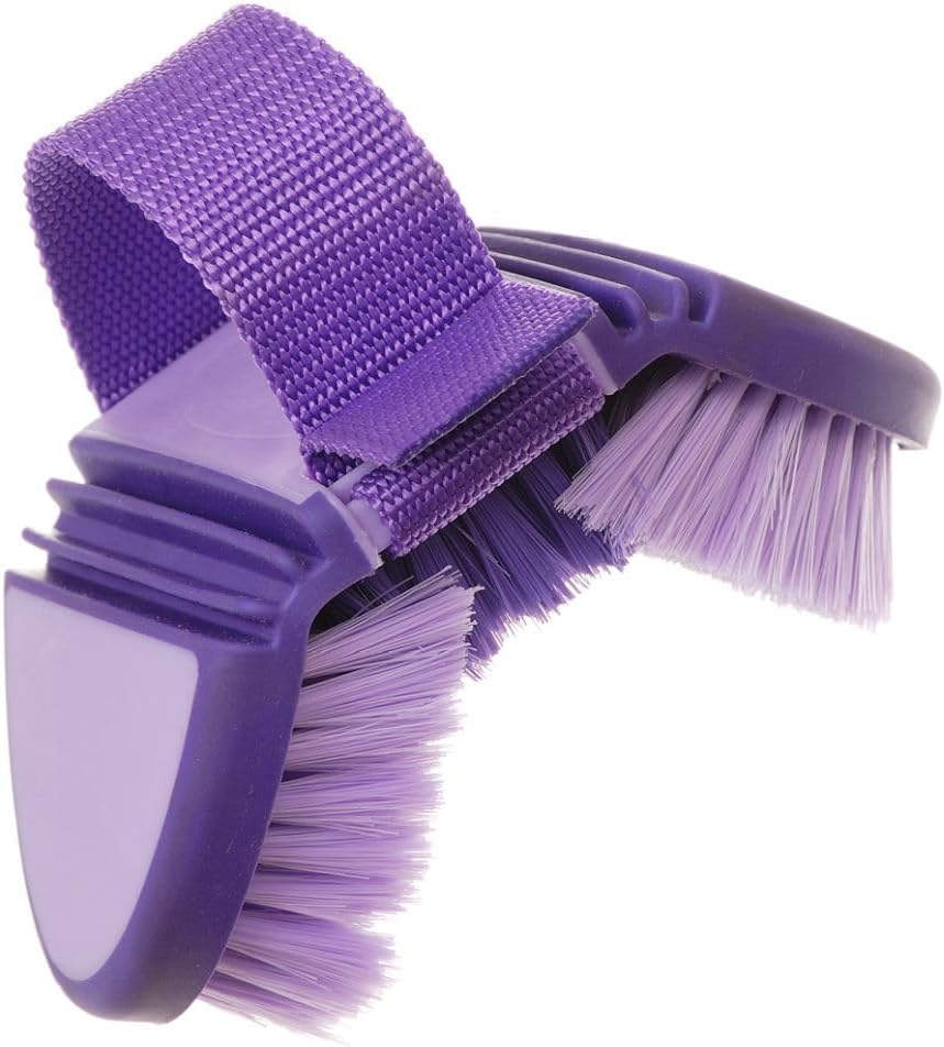 Tough 1 equestrian finishing brush dual flexible joints mechanism