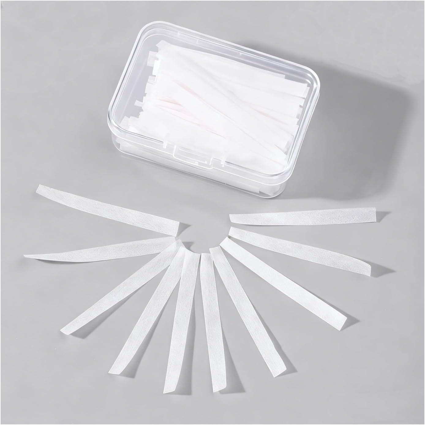 Fukaisu lash lift paper strips 1000 pieces front view showing container box