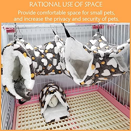 Leftstarer small pet hammock and tunnel set complete package