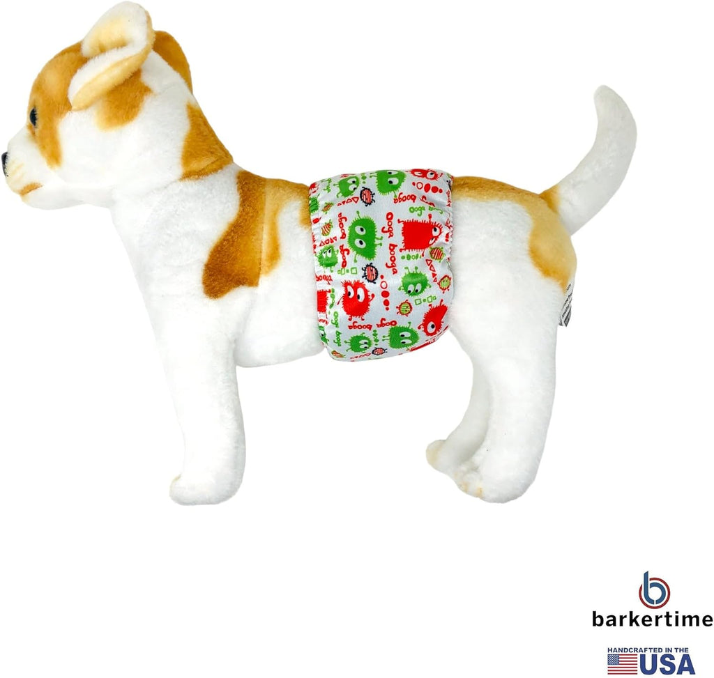 Barkertime washable dog belly band extra small size showcasing velcro closure design