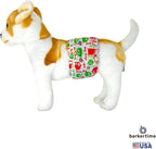 Barkertime washable dog belly band extra small size showcasing velcro closure design