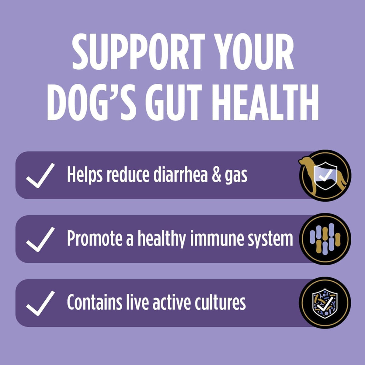 Imported Purina Pro Plan veterinary canine probiotics box highlighting ingredients and benefits.