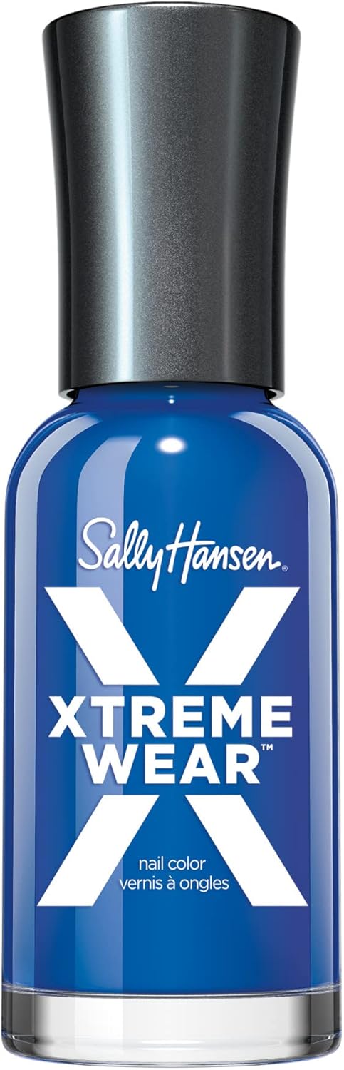 Sally Hansen Xtreme Wear Nail Polish, Streak-Free, Shiny Finish, Long-Lasting Nail Color, Black Out, 0.40 fl oz - Image 13