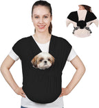 Secure safety hook mechanism inside pet sling pouch