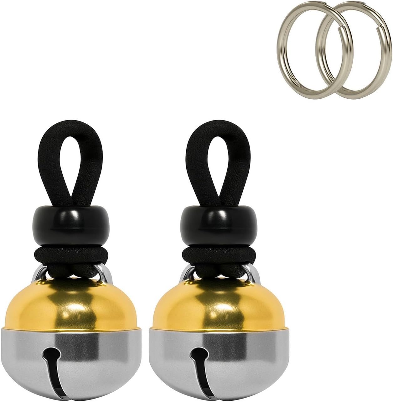 Noble Bells, Pair - Handmade in USA, Extra Loud Collar Bells for Cats and Dogs, Premium Brass and Nickel Silver - Image 10