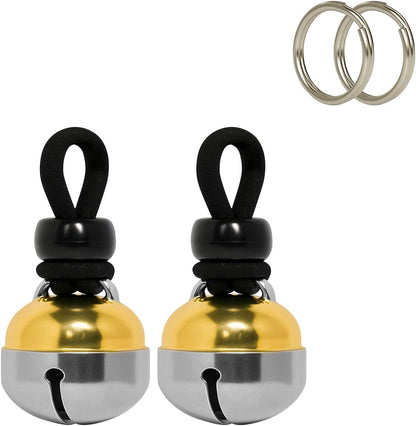 Noble Bells, Pair - Handmade in USA, Extra Loud Collar Bells for Cats and Dogs, Premium Brass and Nickel Silver - Image 10