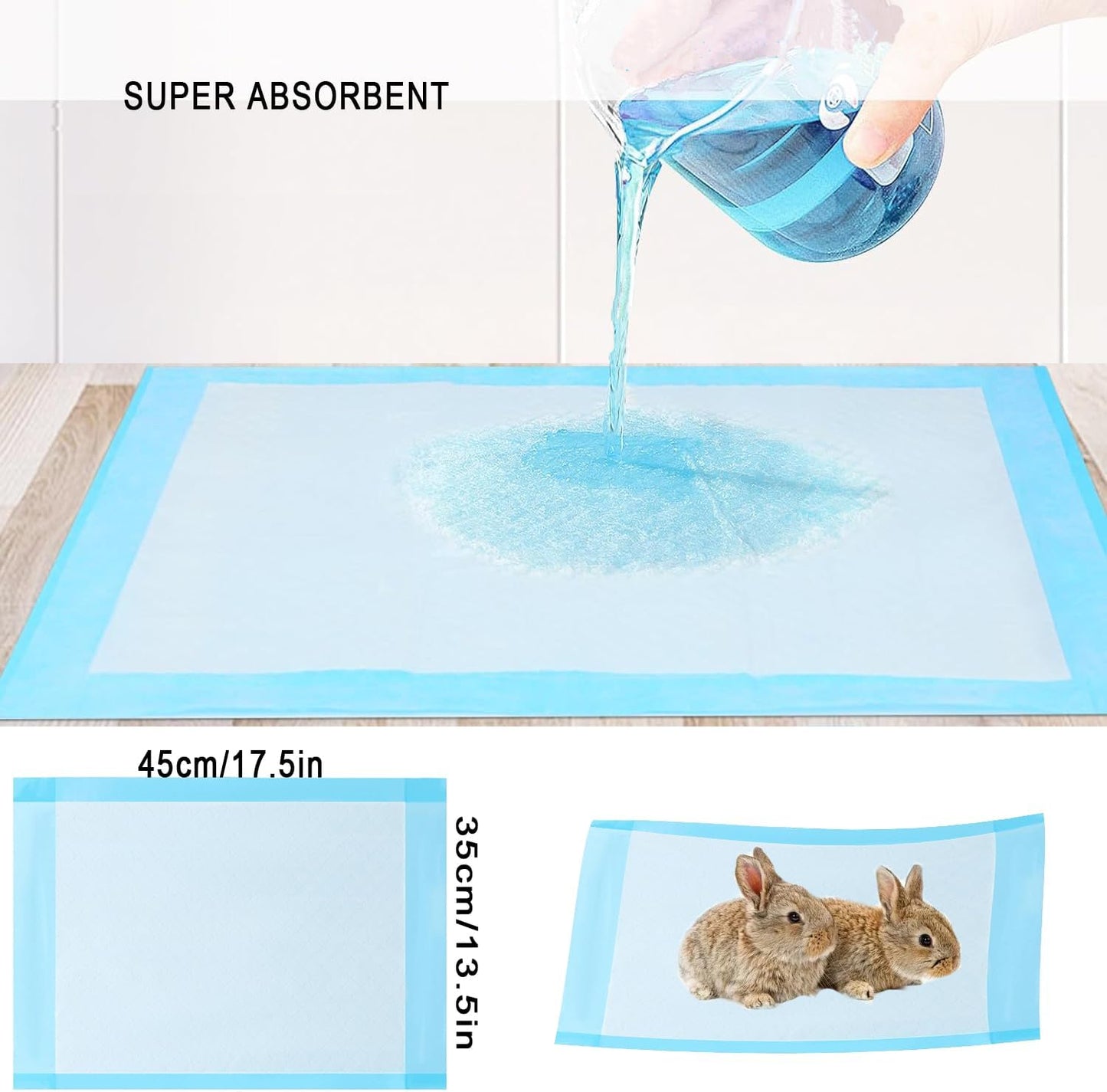 Small Animal Travel Carrier with Absorbent Pad Set, Pee Pad with Leak-Proof Quick-Dry Design for Guinea Pig,Portable Bearded Dragon Bag for Sugar Glider,Hedgehog,Rat,Bunny,Rat - Image 4