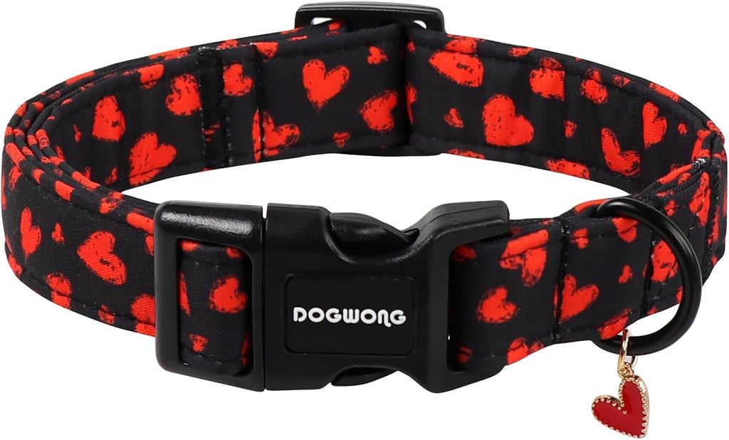 DOGWONG Cute Bowtie Printed Collar for Small Medium Large Dogs - Pink Dog Collar for Girl Female Dogs,S - Image 10