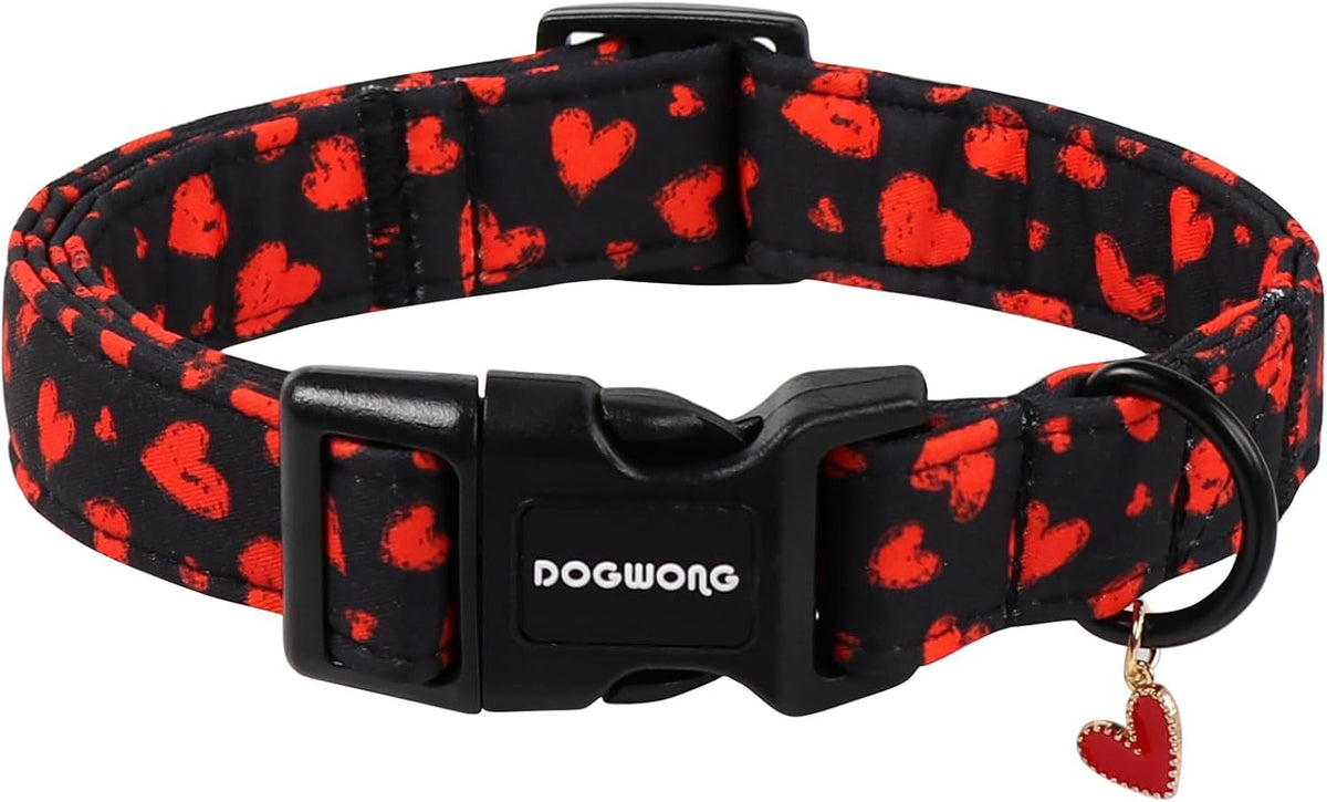 DOGWONG Cute Bowtie Printed Collar for Small Medium Large Dogs - Pink Dog Collar for Girl Female Dogs,S - Image 10