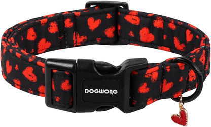 DOGWONG Cute Bowtie Printed Collar for Small Medium Large Dogs - Pink Dog Collar for Girl Female Dogs,S - Image 10