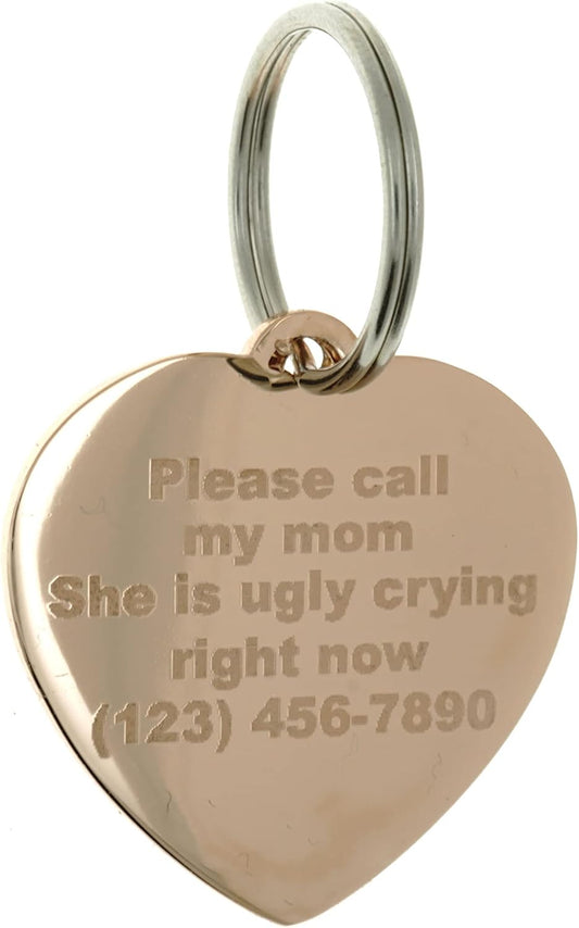 Yippo Accessories personalized engraved cat and dog jewelry tag inside gift box