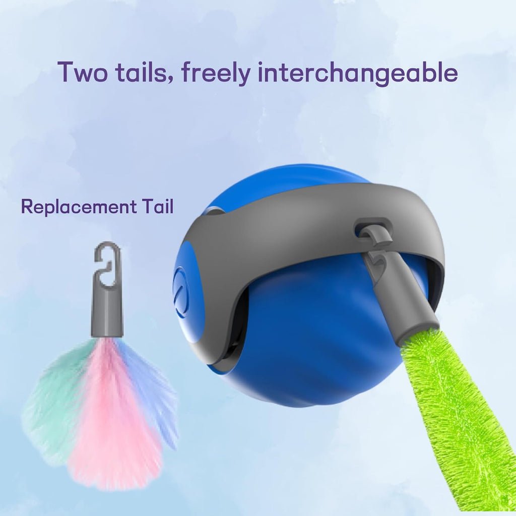 Close up of self-moving cat toy ball mechanism