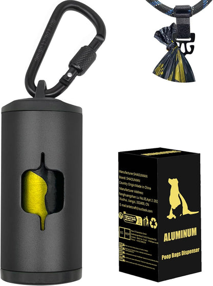 Metal Dog Poop Bag Holder 2-Pack w/Leash Clip|Durable Scratch-Resistant Aluminum|30 Bags+6 AccessoriesBlack - Image 15