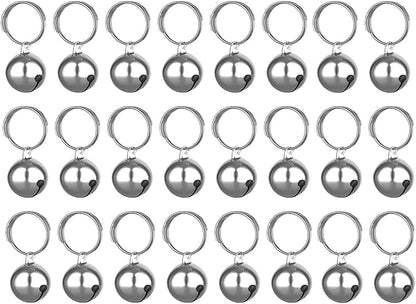 SKYPIA 3 Pack Pet Bells for Dog Cat Collar Charm Pet Pendant Accessories Stainless Steel Anti-Lost Training Bells for Collars Pet Pendant Accessories 1/2-Inch Silver - Image 9