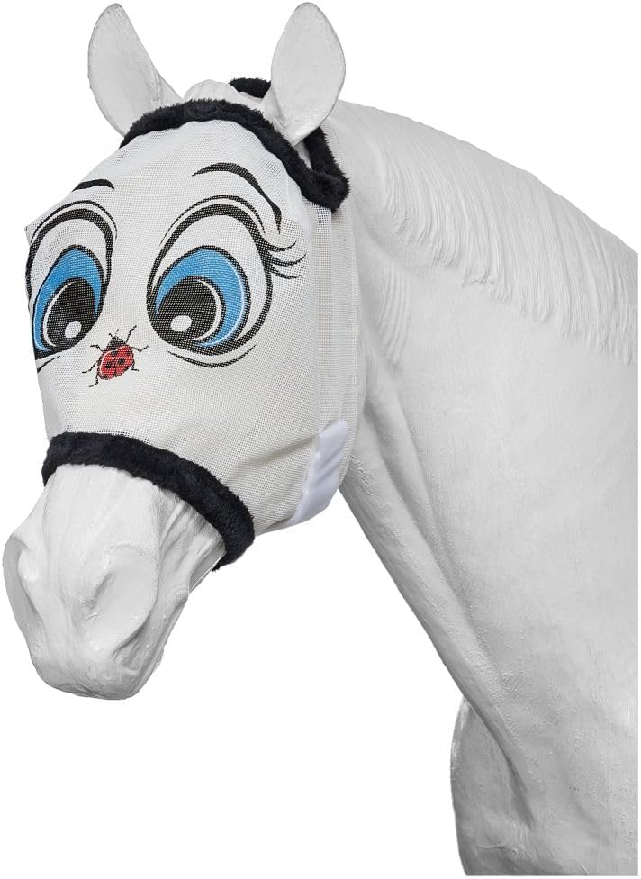 Tough 1 ladybug horse fly mask front view commercial