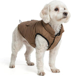 Spark Paws Dog Winter Jacket, Water-Resistant Coat, Warm Reflective Windproof Fleece-Interior, for Medium and Large Dogs - Olive - S - Image 13