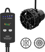 Hygger aquarium wave maker front view showing the compact circulation pump with controller