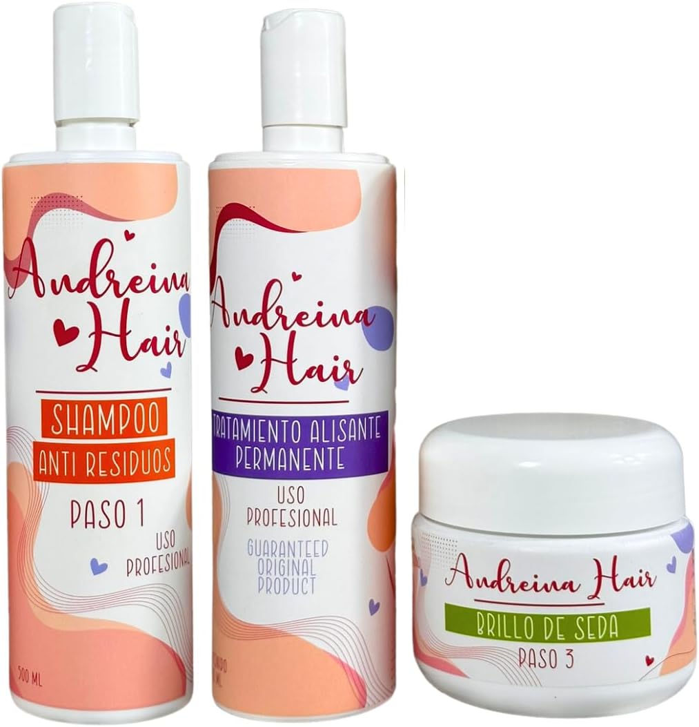 Andreina Hair Organic Keratin Treatment Kit front view package