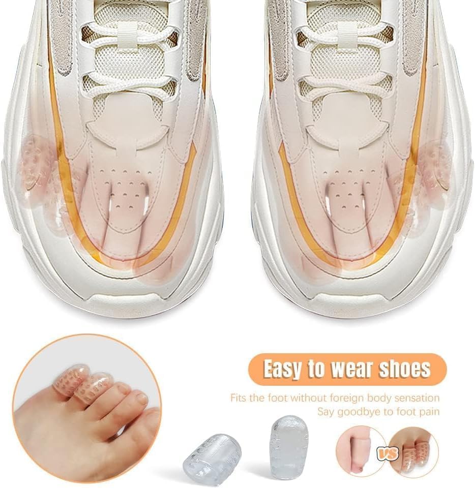 TAFACE anti-friction gel guards protecting pinky toe from shoe rubbing