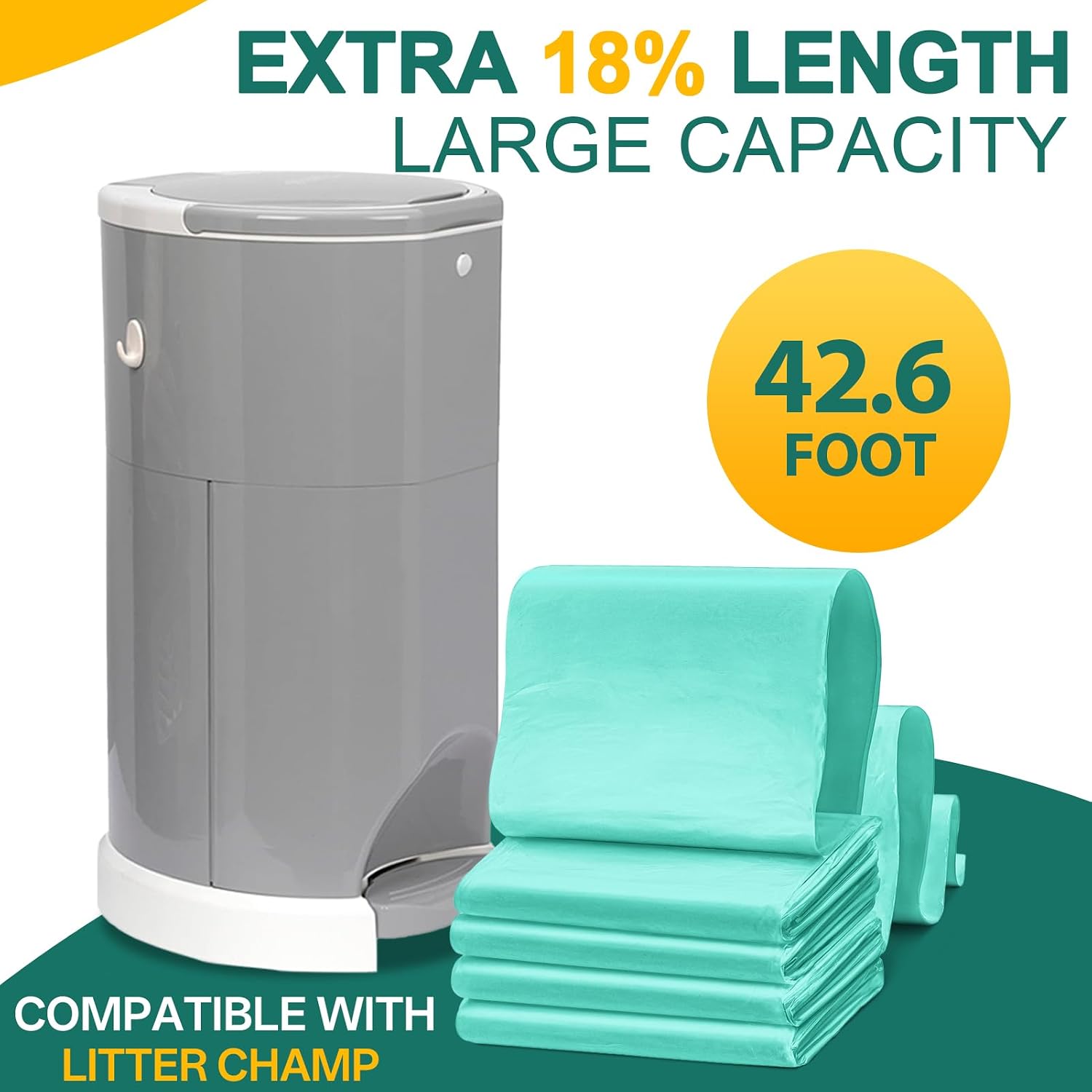 Multi layer odor locking technology explanation on continuous roll pet waste bags.