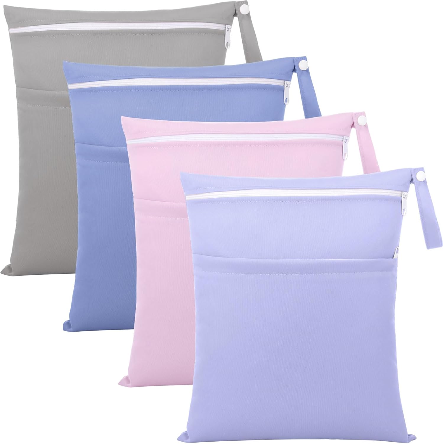 Satinior 4 pack wet dry bags in dreamy colors front view