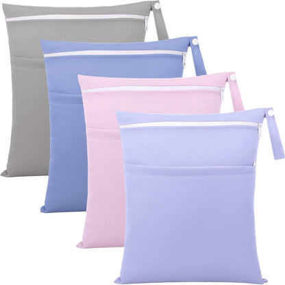 Satinior 4 pack wet dry bags in dreamy colors front view