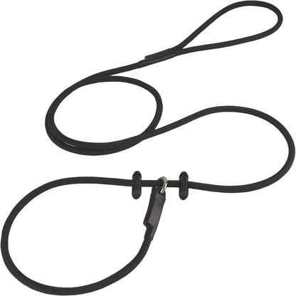 Slip Lead Dog Leash - Strong Nylon Training Rope with Spring-Loaded Adjustable Stopper - 5/16" x 4/5/6ft -No Pull Heavy Duty Leash for Small Medium Large Dogs(Black, 5 FT) - Image 11