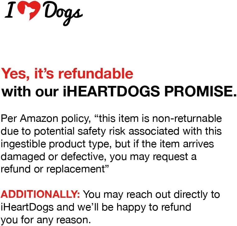 Close up of Iheartdogs dental chew for plaque removal