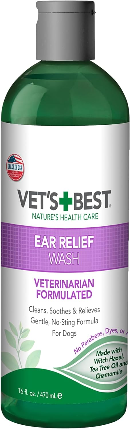 Vet's Best Dog Ear Cleaner Kit - Multi-Symptom Ear Relief - Wash & Dry Treatment - Alcohol-free - Image 10