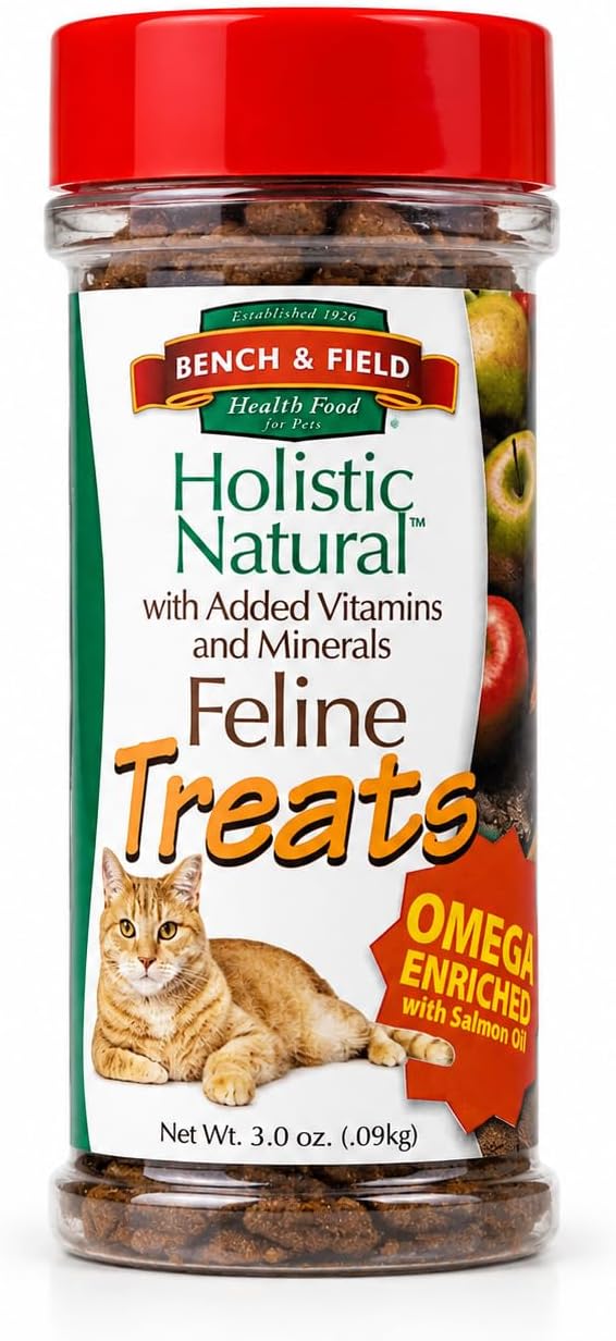 Bench & Field Holistic Natural Healthy Kitty Cat Treats | Crunchy Fish-Shaped Bites | Delicious Seafood Flavored Snack, 3-Ounce (Pack of 3 Bottles) - Image 11