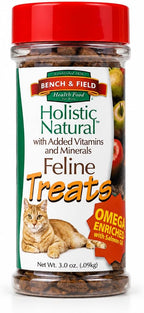 Bench & Field Holistic Natural Healthy Kitty Cat Treats | Crunchy Fish-Shaped Bites | Delicious Seafood Flavored Snack, 3-Ounce (Pack of 3 Bottles) - Image 11