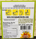 Caffeine free vegetarian women cycle tea bags by Tierra Madre displayed on a clean background.