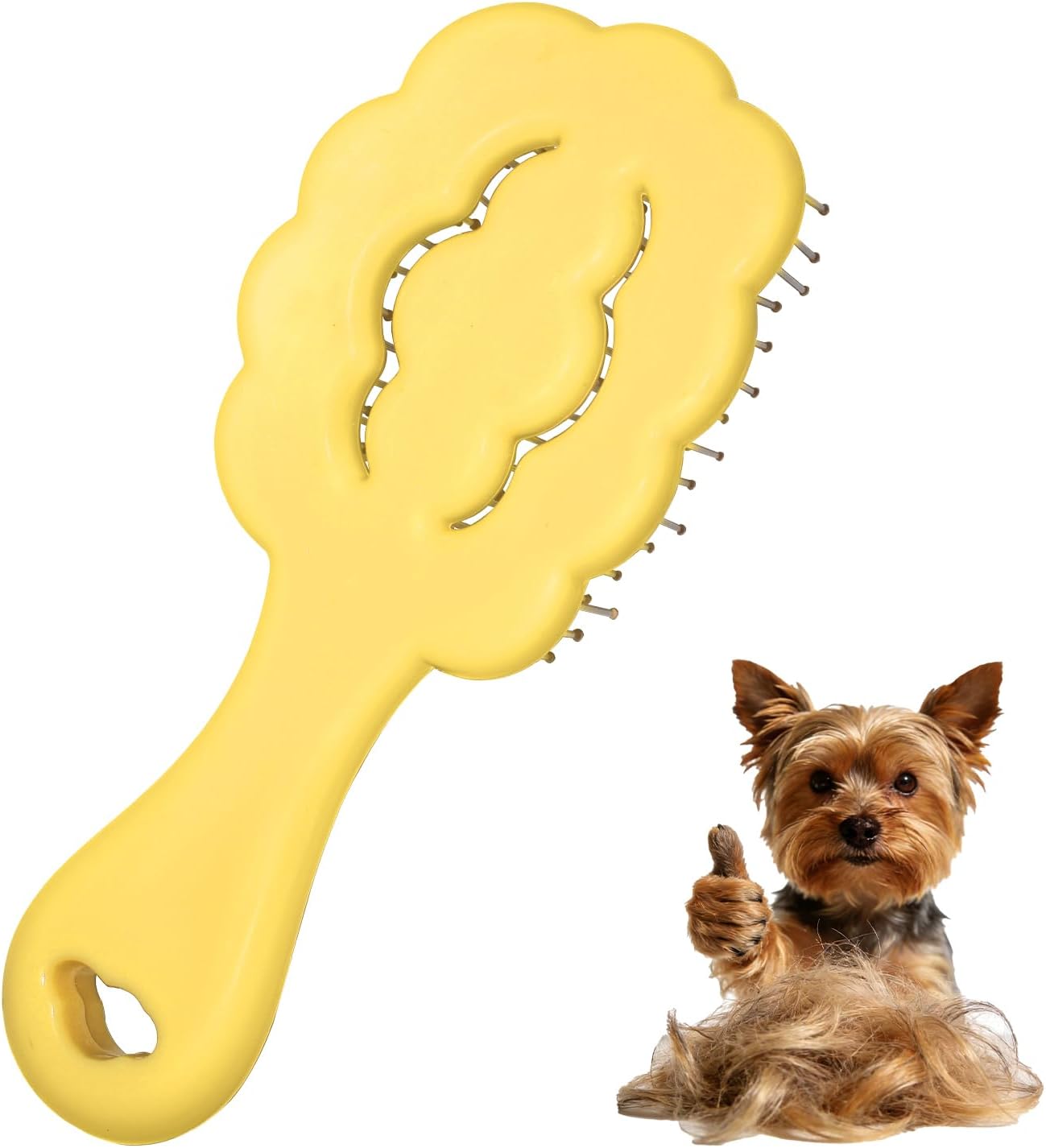 Cloud Shape Small Dog Grooming Brush - Perfect for Shih Tzus, Yorkies, and Maltipoos - Ideal Puppy Hair Brushes for Maltese and Small Breeds (Pink - Image 11