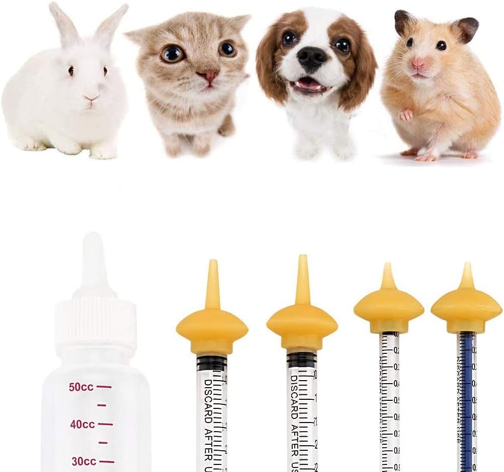 Xuanda pet nursing bottle with clear measurement markings for accurate kitten and puppy feeding.