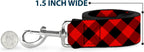 Lifestyle view of the 1-inch wide strap for daily walks