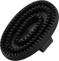 Youven rubber curry comb front view showing black flexible handle loop