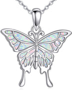 KZX Cat/Dog/Phoenix/Eagle/Whale/Shark/Puffin/Starfish/Chicken/Butterfly/Owl/Bee/Frog/Seahorse Necklace Sterling Silver Animal Pendant Jewelry Gift for Women - Image 11
