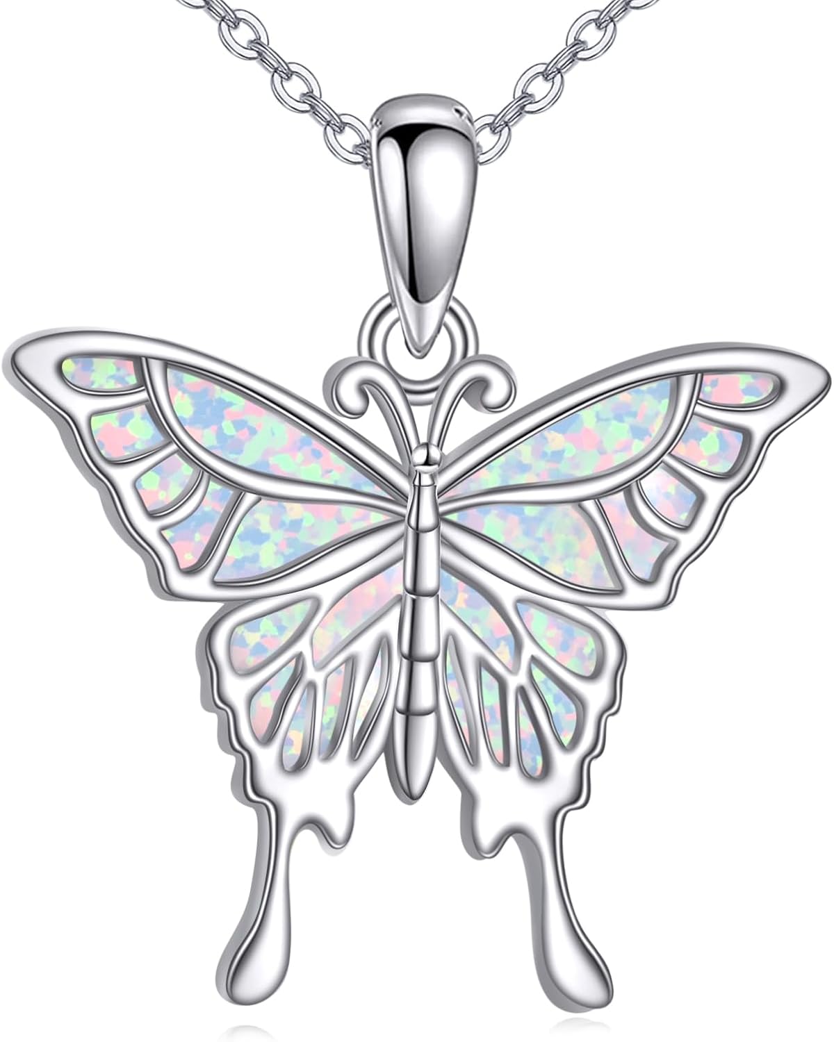 KZX Cat/Dog/Phoenix/Eagle/Whale/Shark/Puffin/Starfish/Chicken/Butterfly/Owl/Bee/Frog/Seahorse Necklace Sterling Silver Animal Pendant Jewelry Gift for Women - Image 11