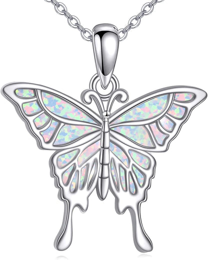 KZX Cat/Dog/Phoenix/Eagle/Whale/Shark/Puffin/Starfish/Chicken/Butterfly/Owl/Bee/Frog/Seahorse Necklace Sterling Silver Animal Pendant Jewelry Gift for Women - Image 11