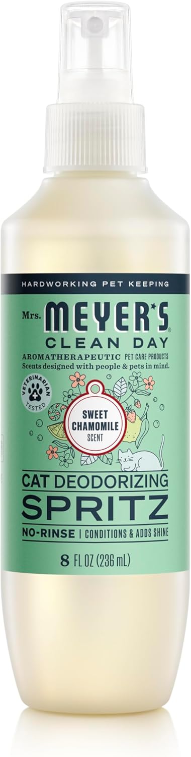 MRS. MEYER'S Clean Day Cat Deodorizing Spray, White Peach Scent, 8oz - Image 12