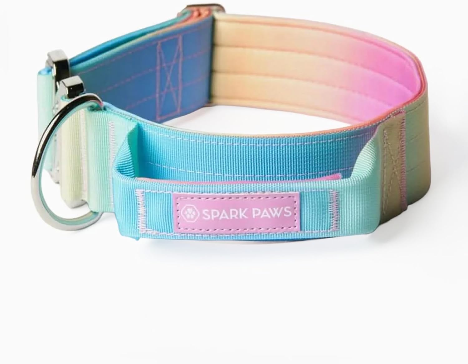 Spark Paws Tactical Dog Collar - Heavy Duty, Premium Quality, Thick and Durable for Large and Medium Dogs - 90's Retro - L - Image 13
