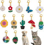 Delorigin vegetative pet collar charms set front view