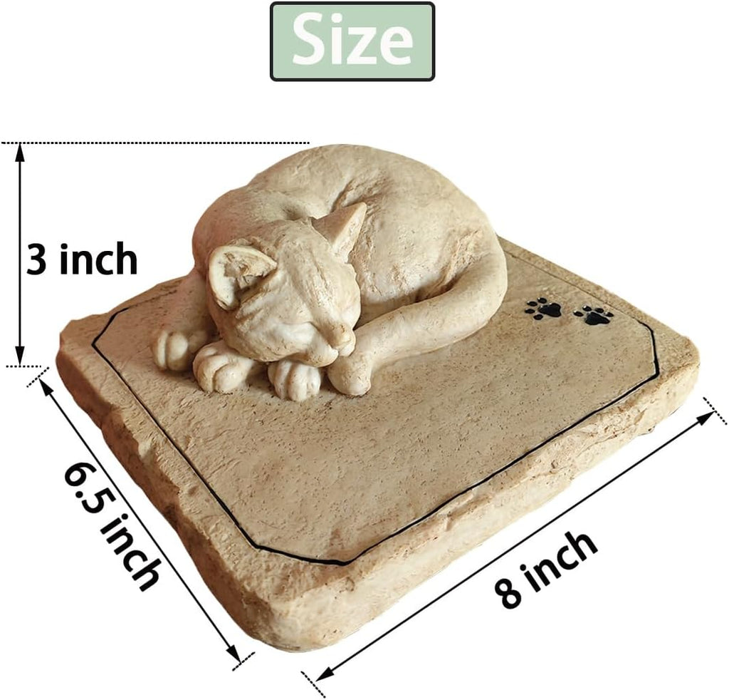 Sympathy pet loss gift tombstone for indoor mantelpiece remembrance.