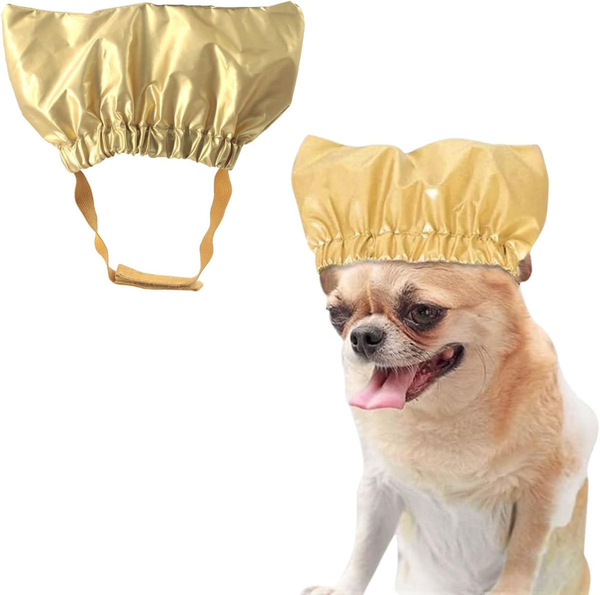 Pet Shower Cap Waterproof Reusable Bath Ear Covers with Adjustable Strap Cat Dog Bathing Hat for Ears Protection Elastic Headgear for Cat Dog Kitten Puppy (Pink,M (12.6''-18.1'')) - Image 11