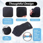 Premium equine cold therapy boot wrap secured on a horse leg
